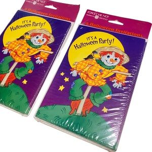 Vingate NEW American Greetings 8 Halloween Party Invitations Lot of 2 Packs